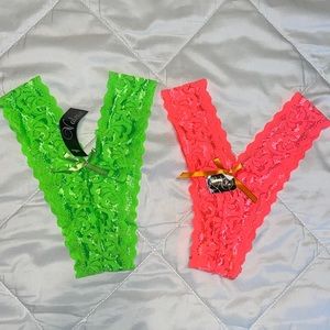 Neon Lace Thongs!